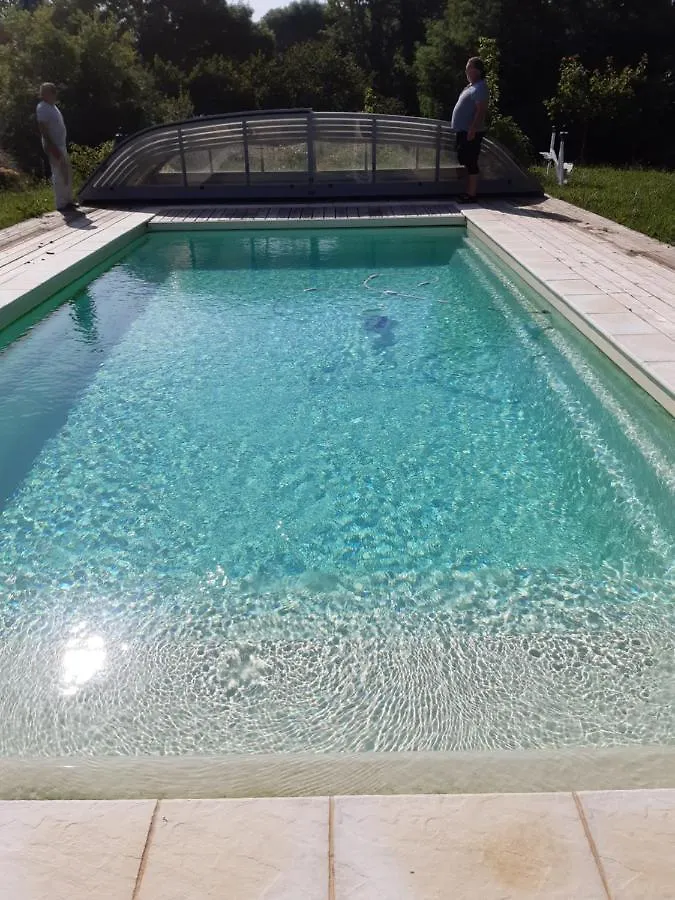 ベッド・アンド・ブレックファスト Chambre Familiale Avec Piscine Chauffee Et Jacuzzi Bernadets-Debat